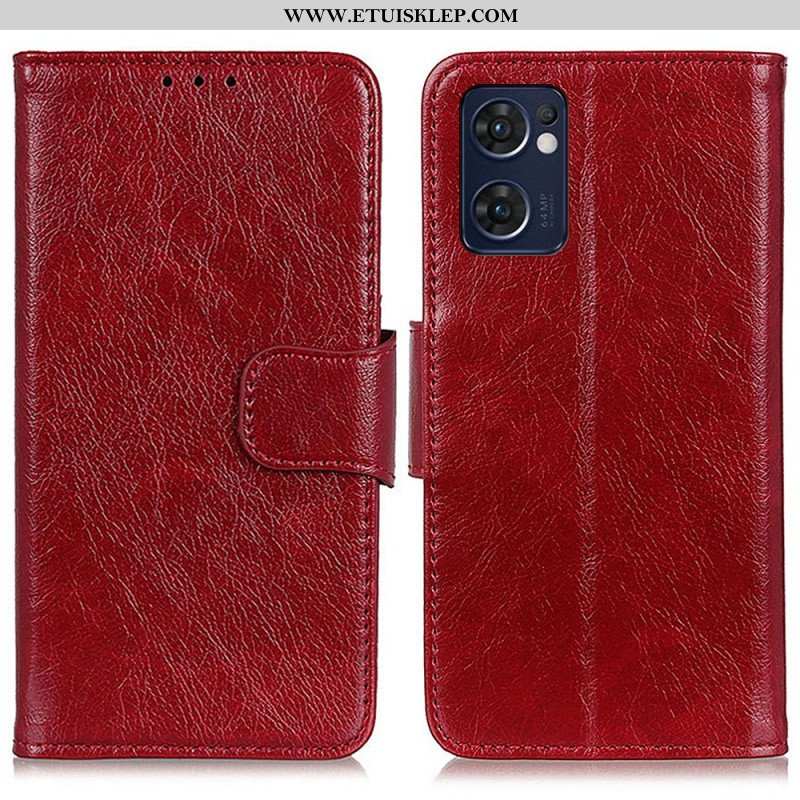 Etui Folio do Oppo Find X5 Lite Dwoina Skóry Nappa